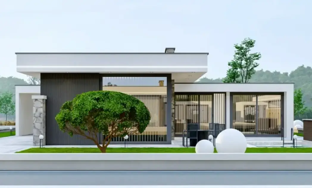 Moderner L-Bungalow 5 L -Bungalow 5